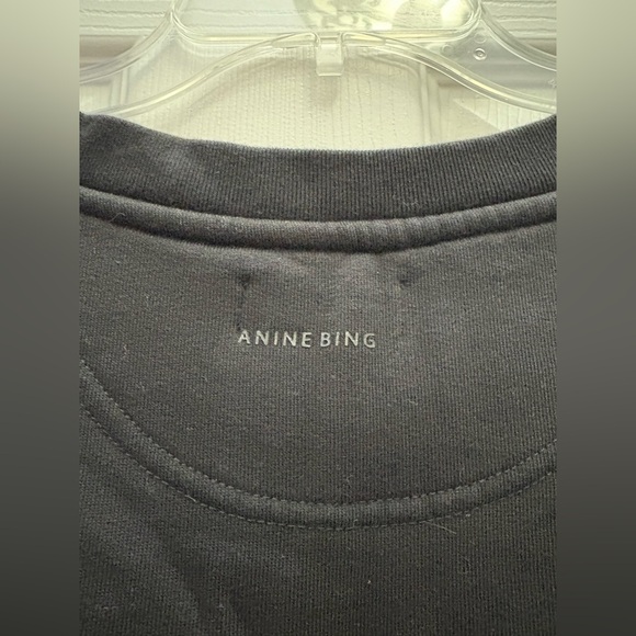 Anine Bing TIGER SWEATSHIRT CHENILLE IN BLACK New with Tags! - Picture 12 of 14